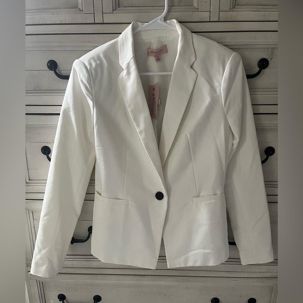 Women's Philosophy White Blazer